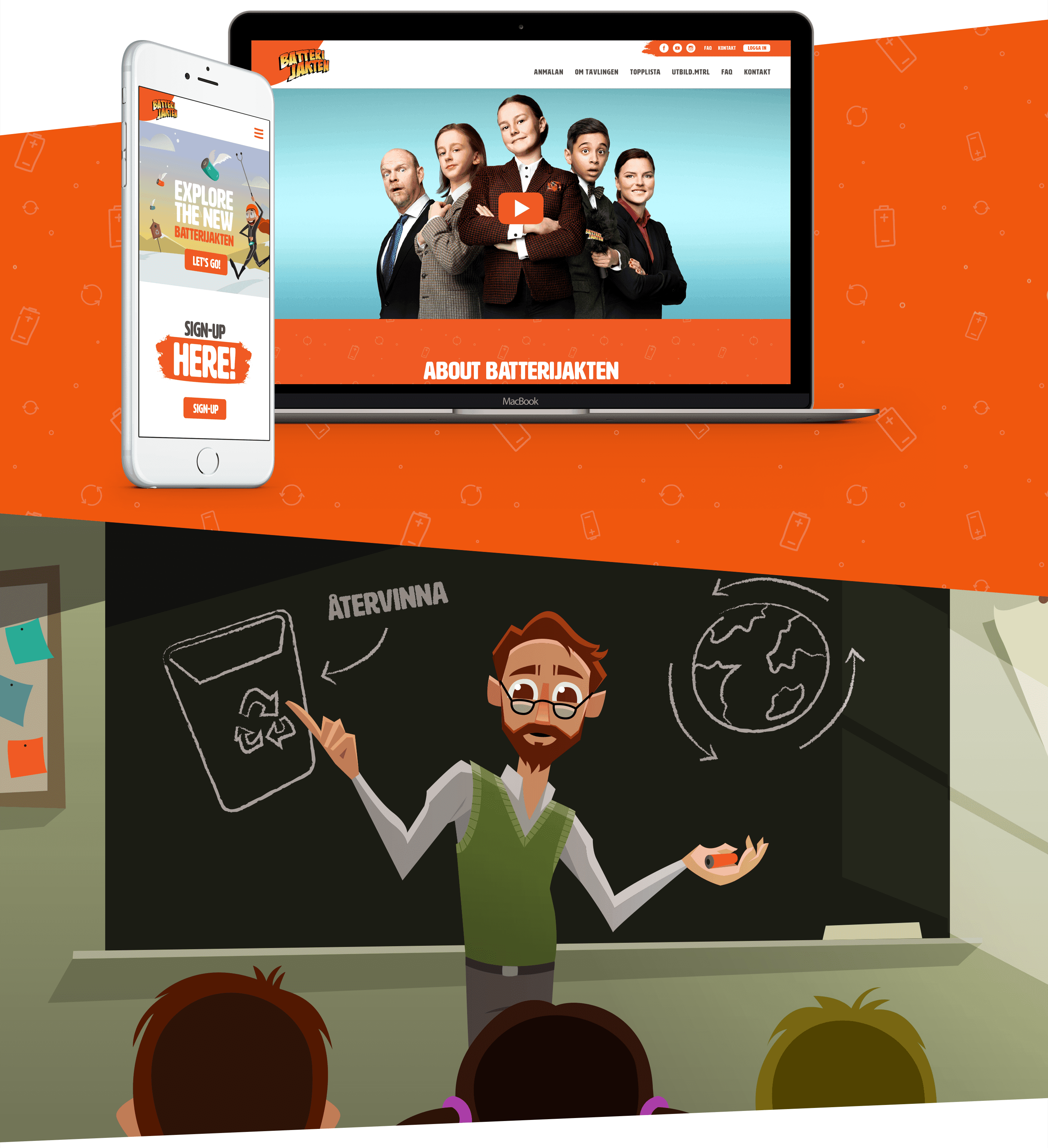 Batterijakten signup illustration