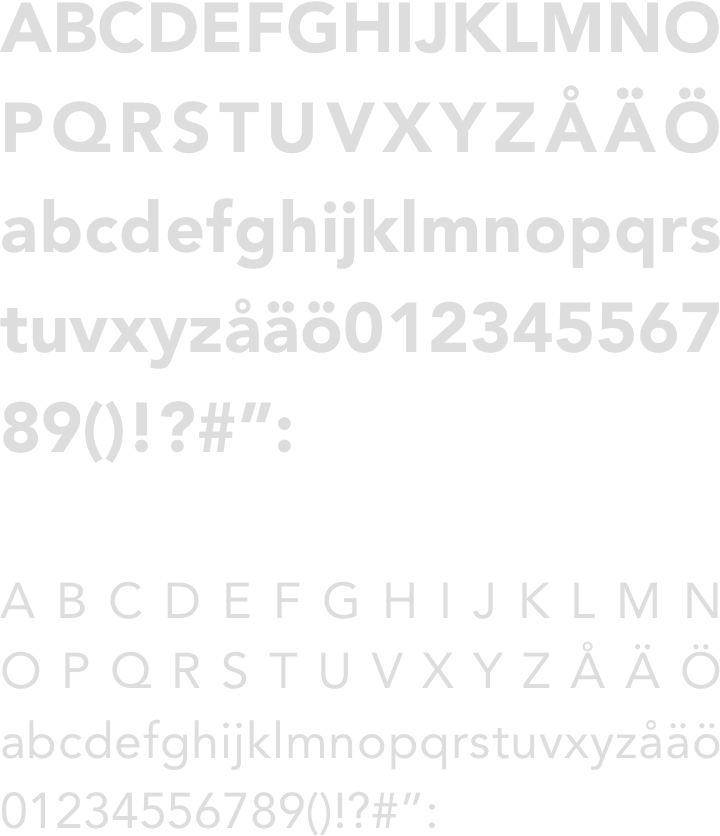 Avenir roman font sample